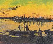 Vincent Van Gogh Dockers in Arles France oil painting artist